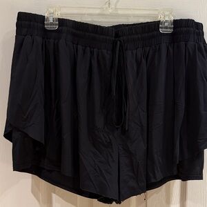 ARULA Black Athletic Women's Shorts